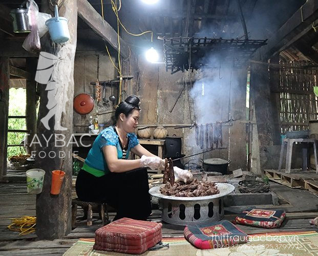 Thịt trâu gác bếp Tây Bắc có nguồn gốc từ người Thái Đen – Sơn La, Điện Biên